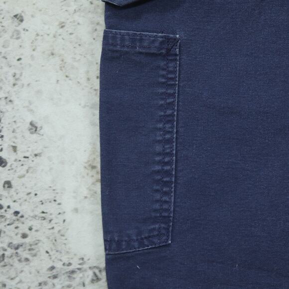 Vintage Y2K Carhartt B144 NVY Navy Faded Blue Carpenter Shorts 33x9.5 - Picture 5 of 14